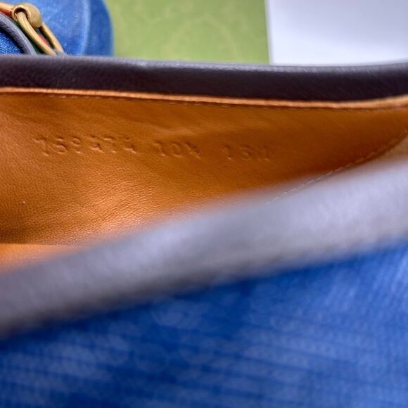 Men’s Gucci horse bit denim loafers size 10.5 fits 11.5 US made in Italy - Picture 9 of 10
